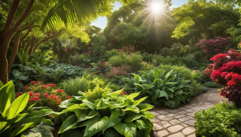 Plantas de sombra e sol pleno