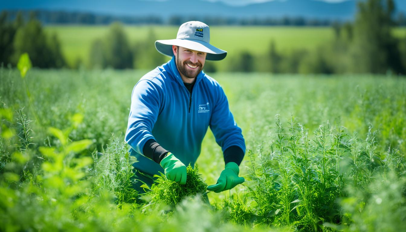 Métodos de controle de ervas daninhas sem produtos químicos