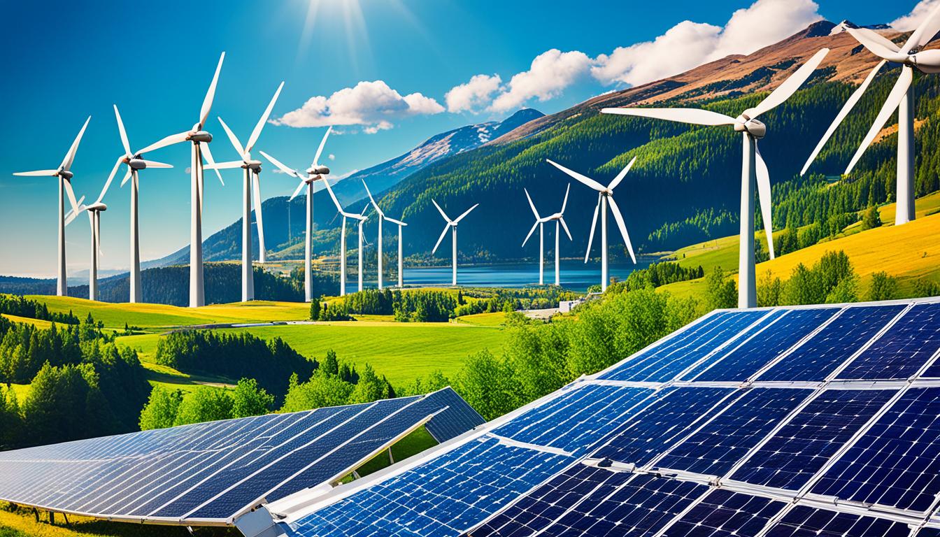 Redução de emissões de carbono: transição para energias renováveis