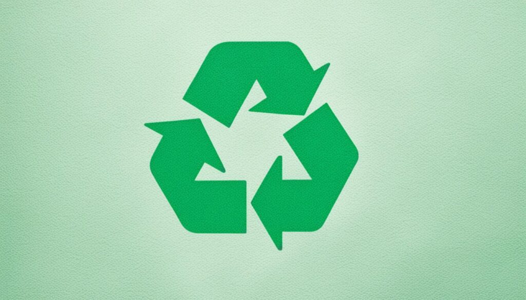 Símbolo de reciclagem plástico 5