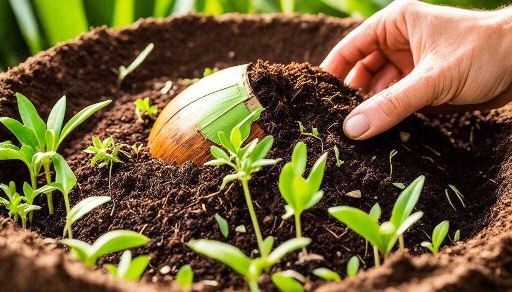 Compostagem de resíduos de coco verde