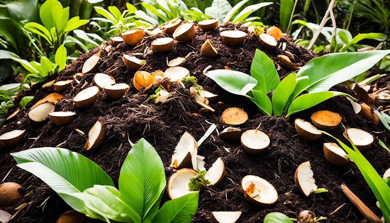 Compostagem de resíduos de coco verde: transformando cascas em adubo orgânico