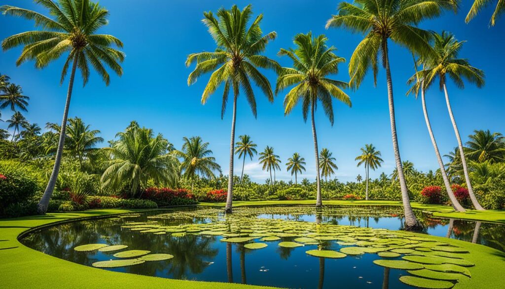 Paisagismo com coqueiros: integrando árvores de coco verde