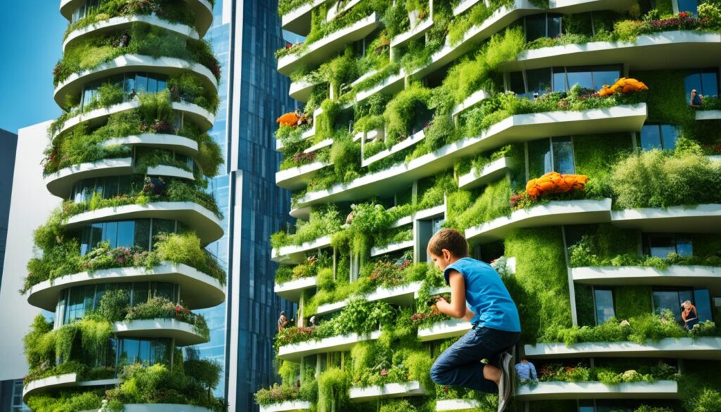 Projetos sustentáveis e jardins verticais